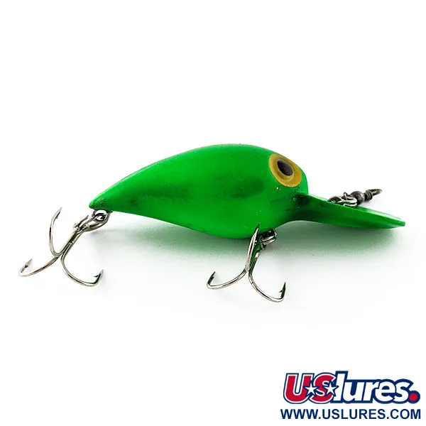 Vintage    Storm Magnum Wiggle Wart UV (Pre Rapala), 3/4oz green fishing lure #20490