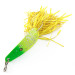 Vintage  Northland tackle  Jaw-Breaker, 1/2oz yellow/green UV fishing spoon #20492