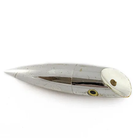 Vintage Luhr Jensen J-Plug Silver bullet, 1/2oz silver fishing lure #20496