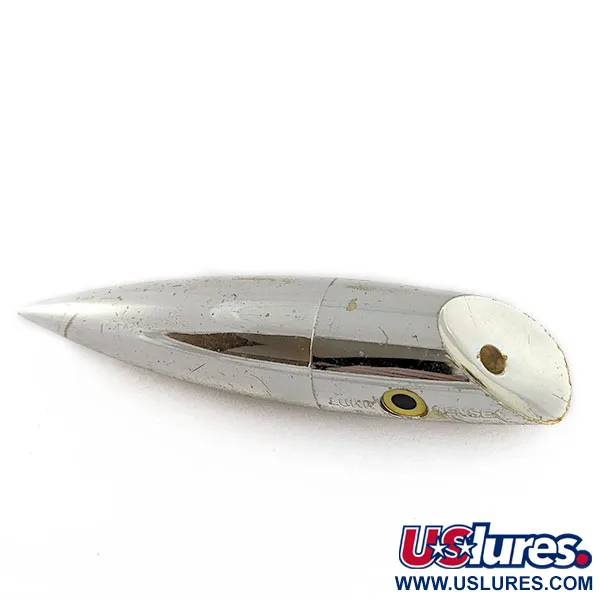 Vintage   Luhr Jensen J-Plug Silver bullet, 1/2oz silver fishing lure #20496