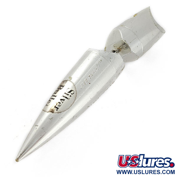 Vintage  Luhr Jensen Luhr-Jensen J-Plug Silver bullet, 1/2oz silver fishing lure #20495