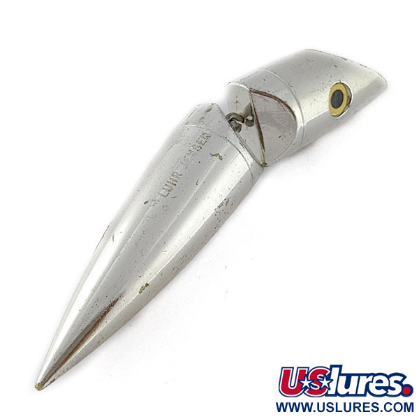 Vintage  Luhr Jensen Luhr-Jensen J-Plug Silver bullet, 1/2oz silver fishing lure #20495