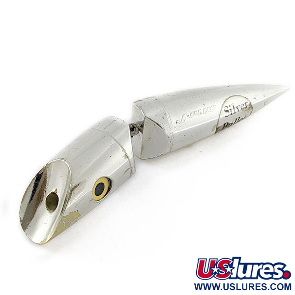 Vintage Luhr Jensen J-Plug Silver bulle, 1/2oz silver bullet fishing lure  #20031