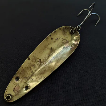 Vintage South Bend, 3/4oz brass fishing spoon #20498