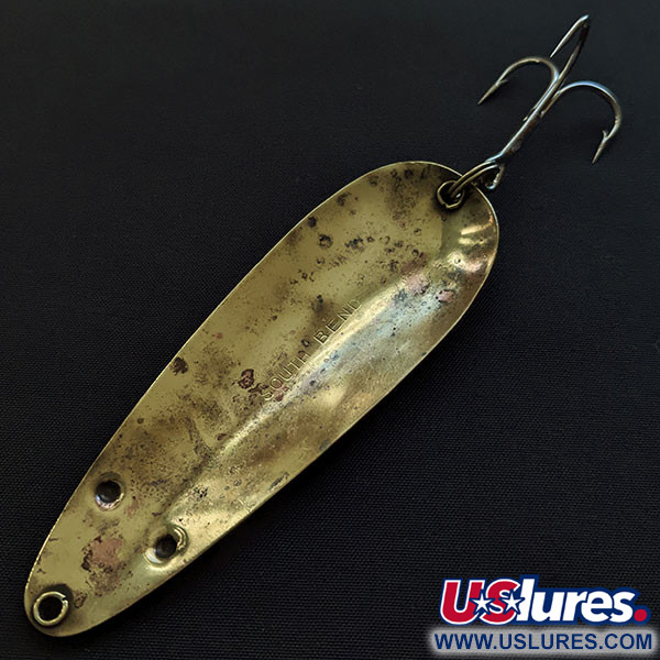 Vintage  South Bend  South Bend, 3/4oz brass fishing spoon #20498
