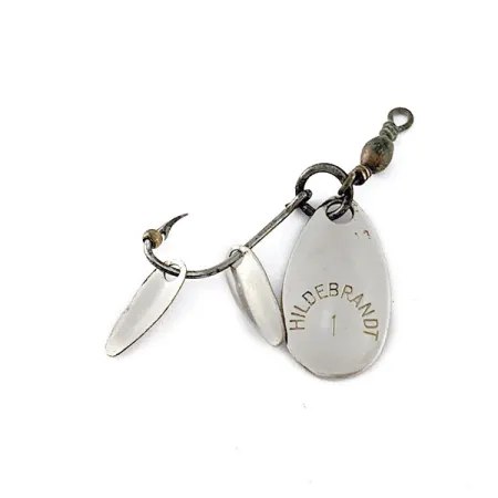 Vintage Hildebrandt Spinners Hildebrandt 1 Flicker Spinner​, 1/32oz nickel fishing spoon #20502