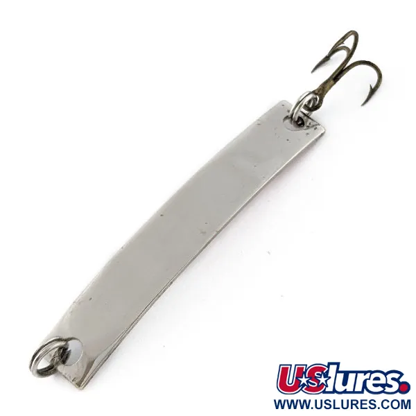 Vintage Yakima Bait Skiny-miny, 1/8oz nickel/red fishing spoon #20510