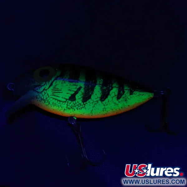 Vintage   Storm Rattlin Thin Fin (Pre Rapala ) UV, 1/3oz Perch fishing lure #20512