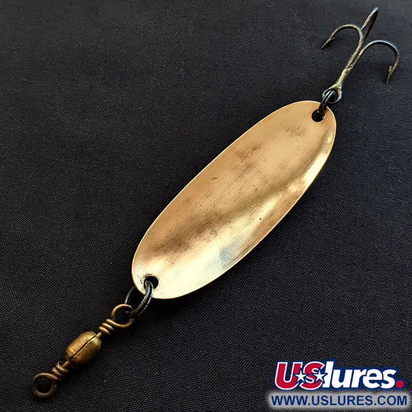 Vintage   Pflueger Scamper, 2/5oz brass fishing spoon #20513