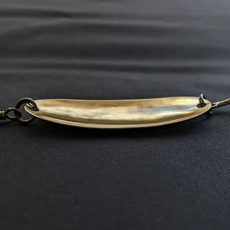 Vintage Pflueger Scamper, 2/5oz brass fishing spoon #20513