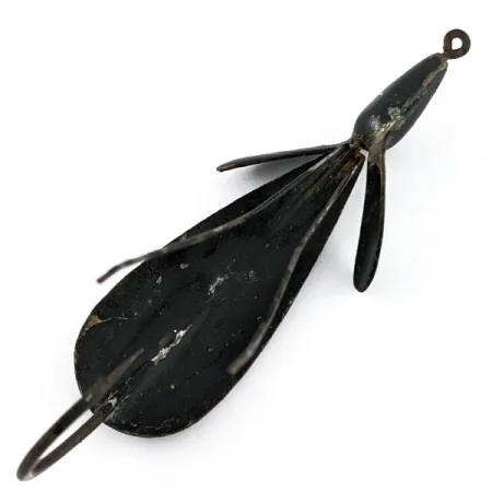 Vintage Panther Martin Weed Wing, 2/5oz black fishing spoon #20521