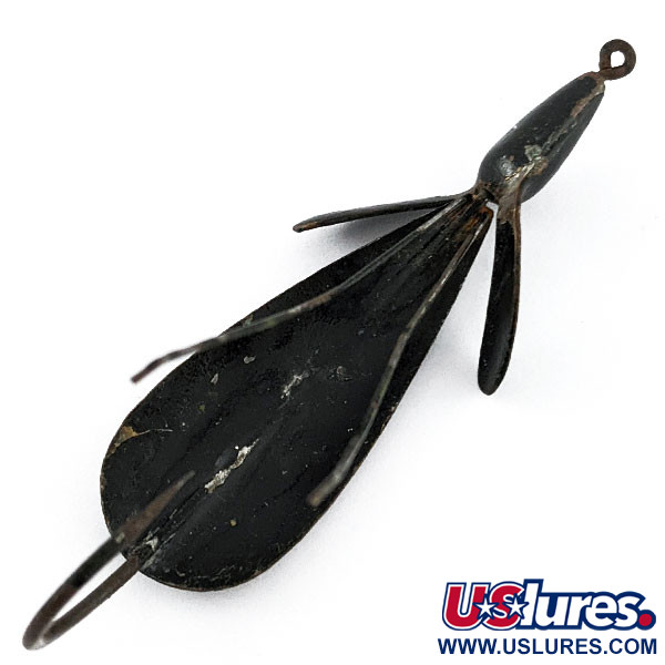 Vintage   Panther Martin Weed Wing, 2/5oz black fishing spoon #20521