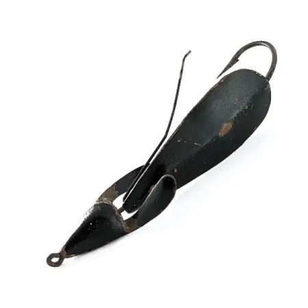 Vintage Panther Martin Weed Wing, 2/5oz black fishing spoon #20521