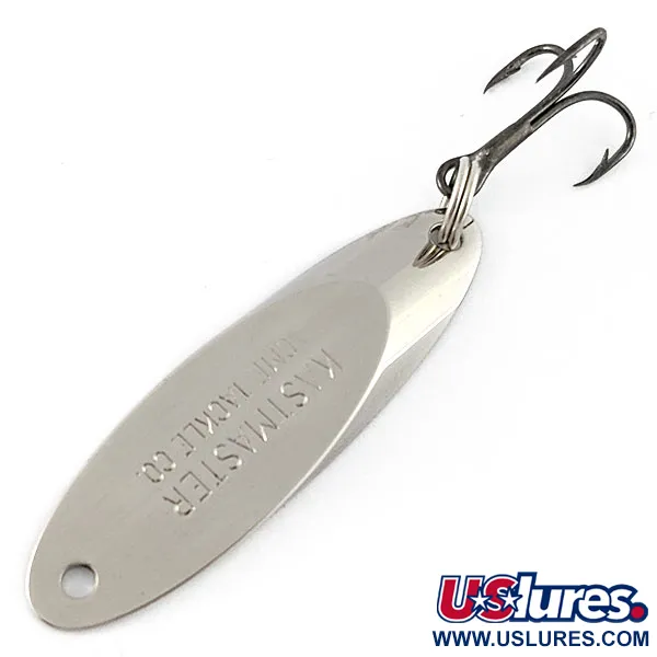 Vintage Acme Kastmaster, 1/4oz nickel fishing spoon #20522