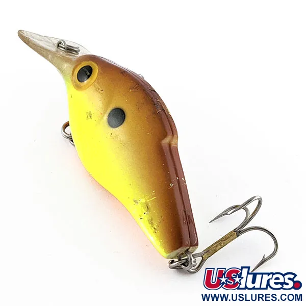 Vintage   Storm Lightning Shad (Pre Rapala), 1/2oz yellow fishing lure #20523