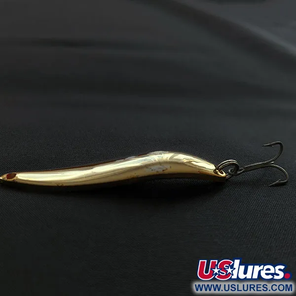 Vintage Acme Fiord Spoon Lightning (1950s), 2/5oz gold fishing spoon #20537
