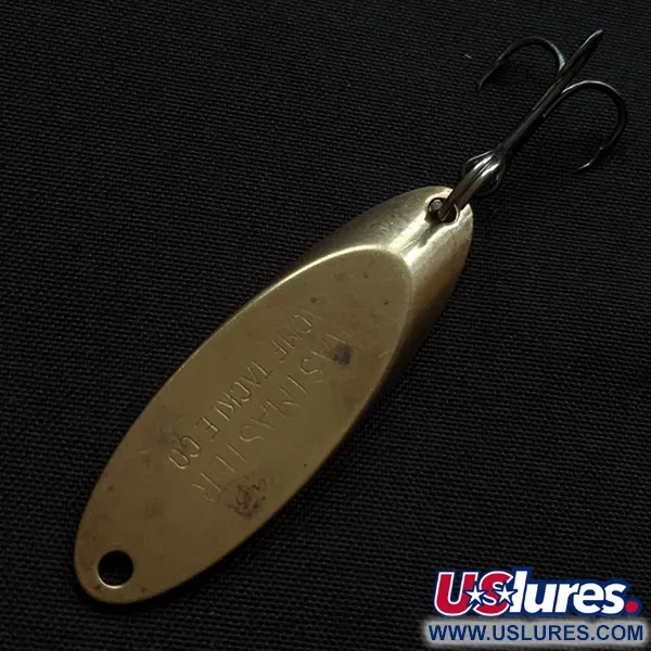 Vintage Acme Kastmaster, 1/4oz brass fishing spoon #20543