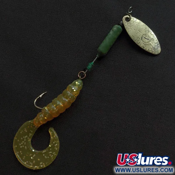 Vintage  Yakima Bait Worden’s Original Rooster Tail, 1/4oz brass spinning lure #20545