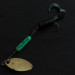 Vintage  Yakima Bait Worden’s Original Rooster Tail, 1/4oz brass/green spinning lure #20546
