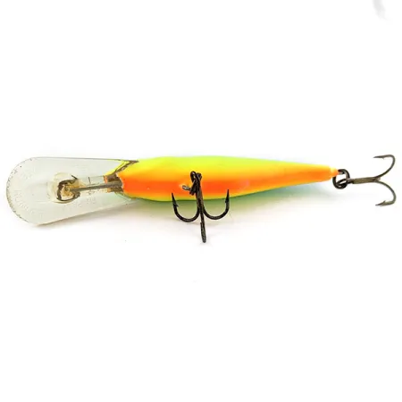 Vintage Rapala Shad Rap Deep Runner 07, 1/4oz Fire tiger fishing lure #20550
