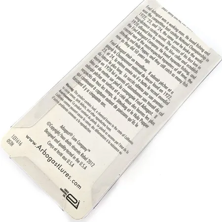 Fred Arbogast Hula Popper, 3/16oz Frog fishing lure #20551