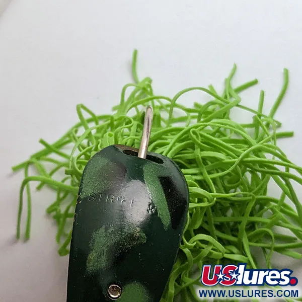 Vintage   Strike King Timber King, 2/5oz green fishing spoon #20554
