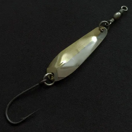 Vintage Luhr Jensen McMahon 3, 3/32oz brass/nickel fishing spoon #20556