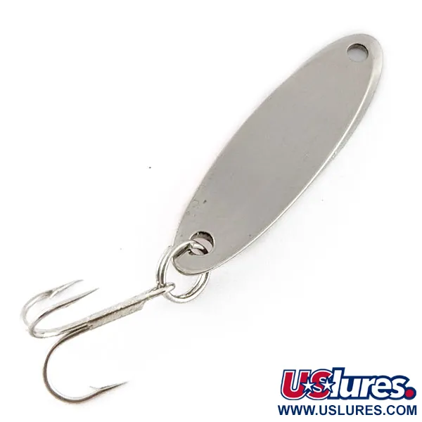 Vintage Acme Kastmaster, 1/8oz nickel/orange fishing spoon #20557