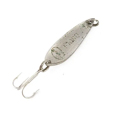 Vintage Acme Fiord Spoon Jr Lightning  (50s), 1/8oz nickel/blue fishing spoon #20564