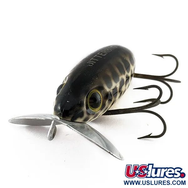 Vintage   Fred Arbogast Jitterbug Early Bug Eye (1960s), 1/2oz Coachdog fishing lure #20573