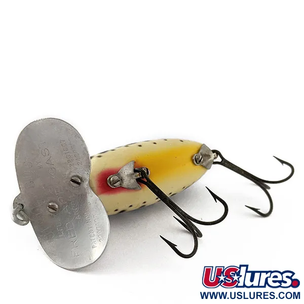 Vintage   Fred Arbogast Jitterbug Early Bug Eye (1960s), 1/2oz Coachdog fishing lure #20573