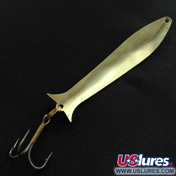 Vintage   Acme Flash-King Wobbler, 1/4oz gold fishing spoon #20584