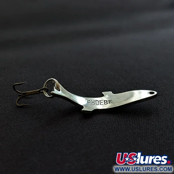 Vintage Acme Phoebe, 3/32oz nickel fishing spoon #20588