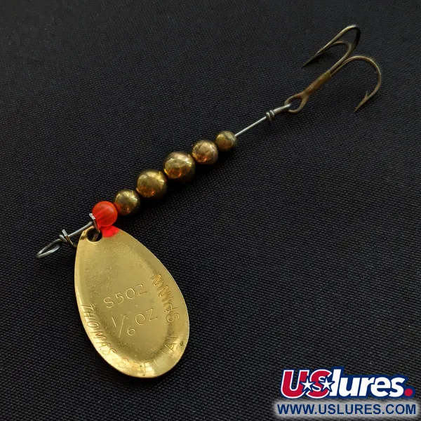 Vintage Thomas Special Spinner, 3/16oz gold spinning lure #20589