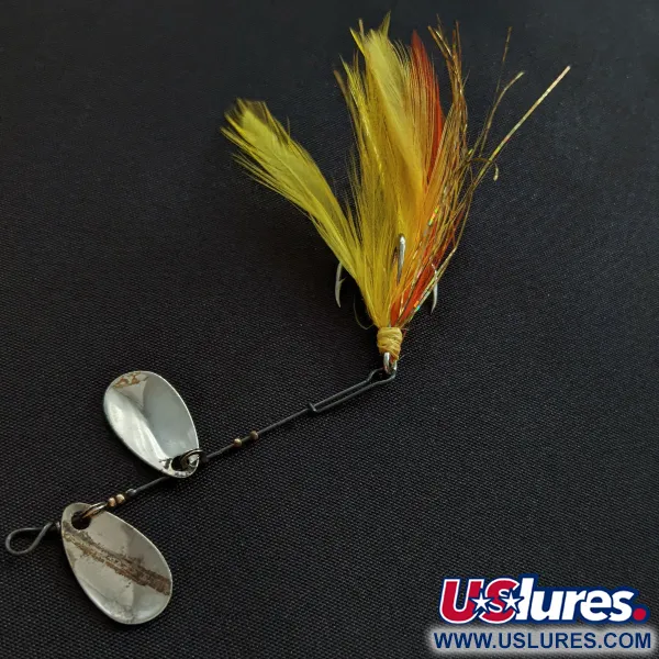 Vintage  Hildebrandt Spinners Hildebrandt  Tandem Spinner 1, 1/16oz nickel spinning lure #20591