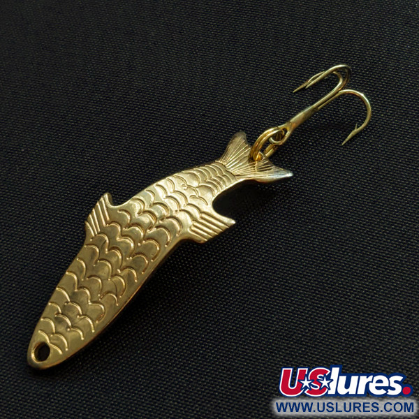 Vintage Acme Phoebe, 1/8oz gold fishing spoon #20604