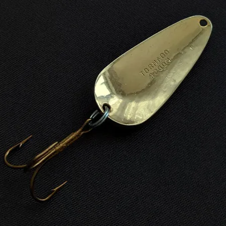 Vintage Acme  Tornado Spoon, 1/4oz gold fishing spoon #20616