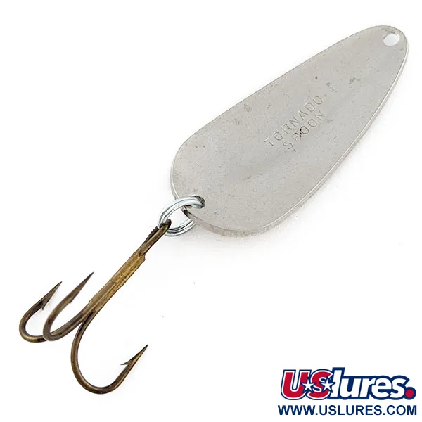 Vintage Acme Tornado Spoon, 1/4oz nickel fishing spoon #20617