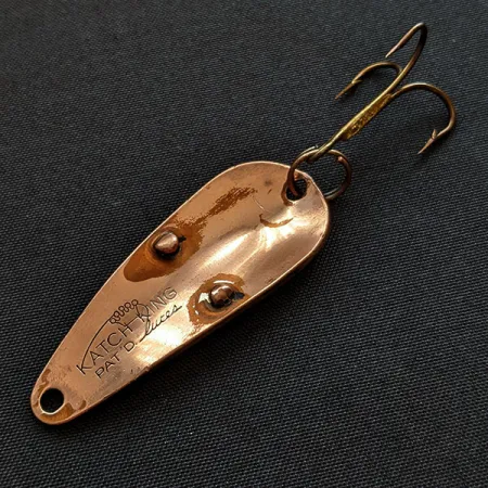 Vintage Other Katch King, 1/4oz brass fishing spoon #20619