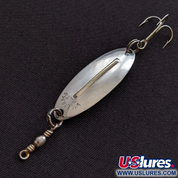Vintage Williams Wabler W20, 3/32oz silver fishing spoon #20626