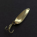 Vintage  Acme Fiord Spoon Jr, 1/8oz gold/white fishing spoon #20639