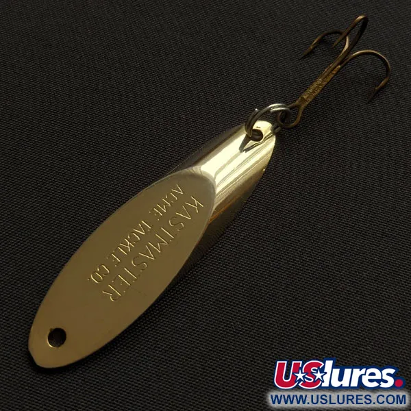 Vintage Acme Kastmaster, 3/8oz gold fishing spoon #20640