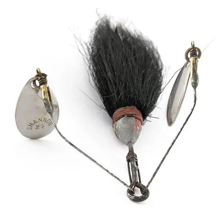 Vintage Jamison Shannon Twin Spinner, 3/5oz nickel spinning lure #20642