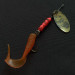 Vintage  Yakima Bait Worden’s Original Rooster Tail, 1/8oz brass/red spinning lure #20645