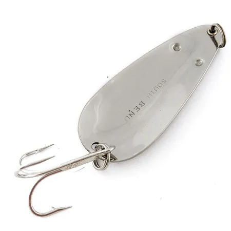 Vintage South Bend Mousie No. 580, 3/5oz nickel fishing spoon #20655