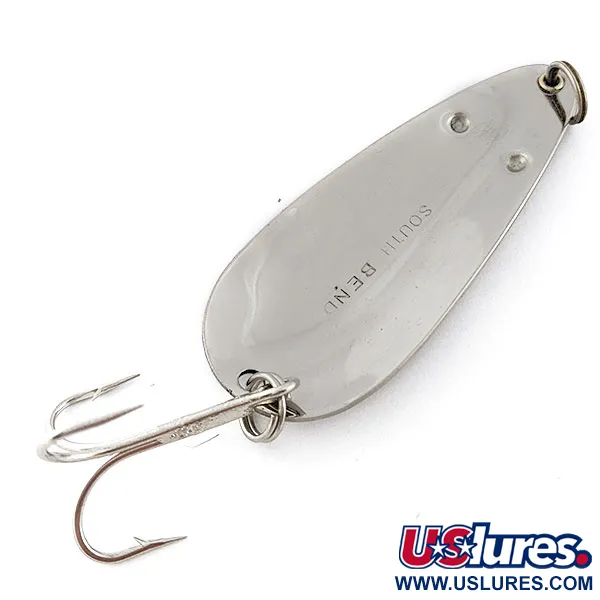 Vintage   South Bend Mousie No. 580, 3/5oz nickel fishing spoon #20655