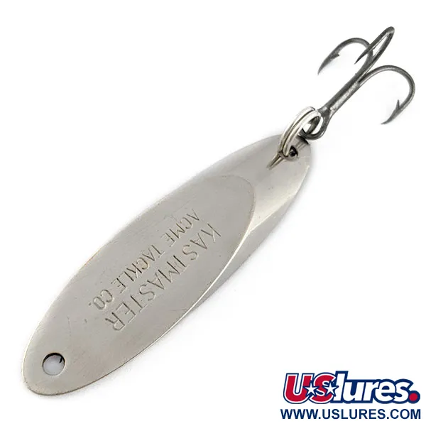 Vintage Acme Kastmaster, 1/4oz nickel fishing spoon #20658