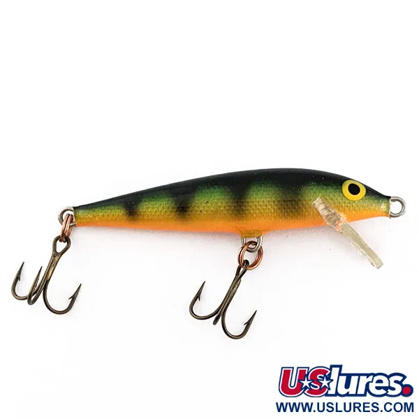 Vintage   Rapala Original Floater F7( Ireland), 1/8oz FT (Fire tiger) fishing lure #20661