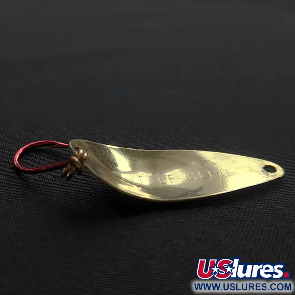 Vintage Acme Little Cleo, 1/16oz gold fishing spoon #20673