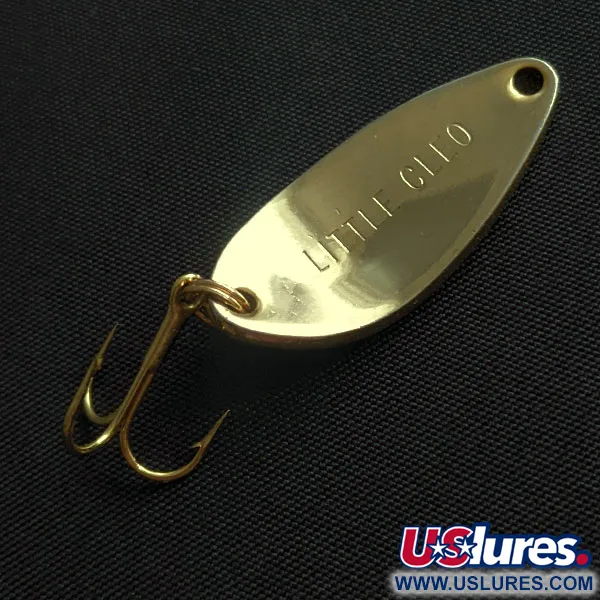 Vintage Acme Little Cleo, 3/16oz gold fishing spoon #20674